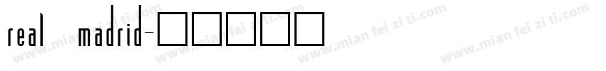 real madrid字体转换
